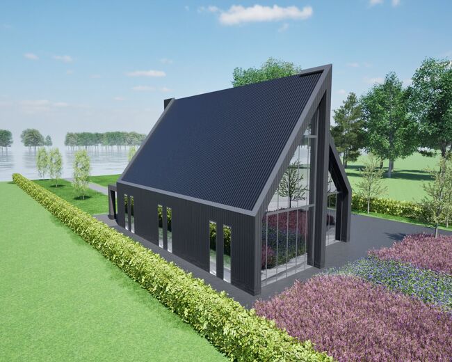 Moderne Villa met carport en veranda - Van den Berg Houtbouw 