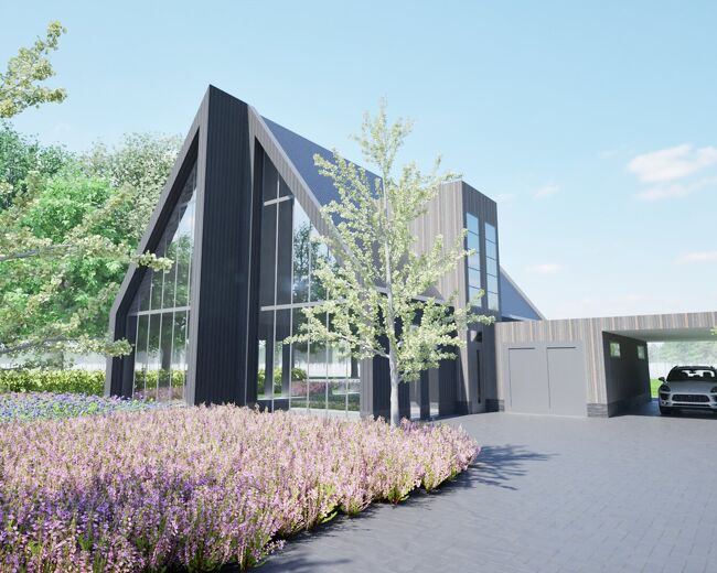 Luxe HSB-woning prefab gebouwd te Wildervank - Van den Berg Houtbouw 