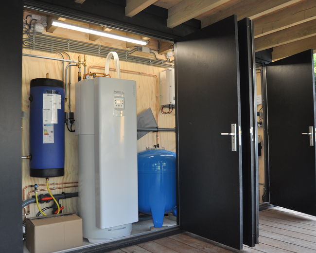 Pompinstalatieruimte op maat - Van den Berg Houtbouw 