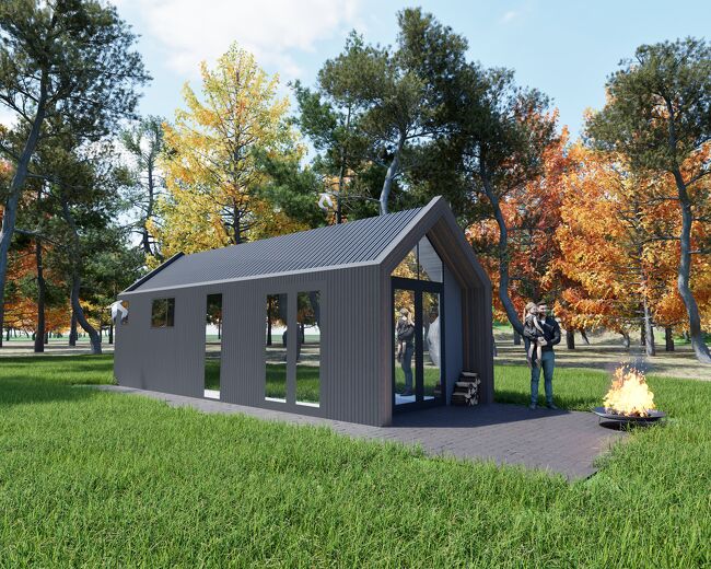 Klein wonen in een luxe tinyhouse-microwoning - Van den Berg Houtbouw